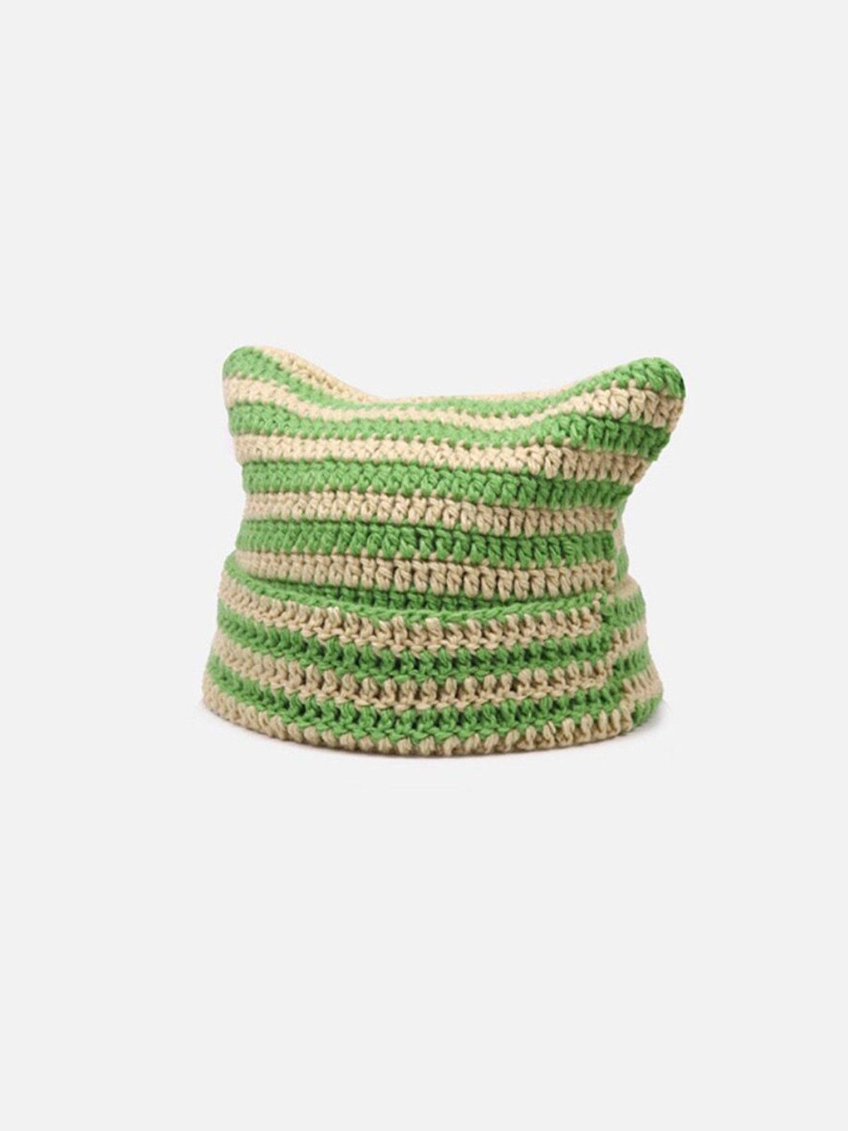 Stripe Cat Ear Beanie - Image 2