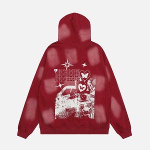 Aelfric Eden Blurring Graphic Washed Pullover Hoodie