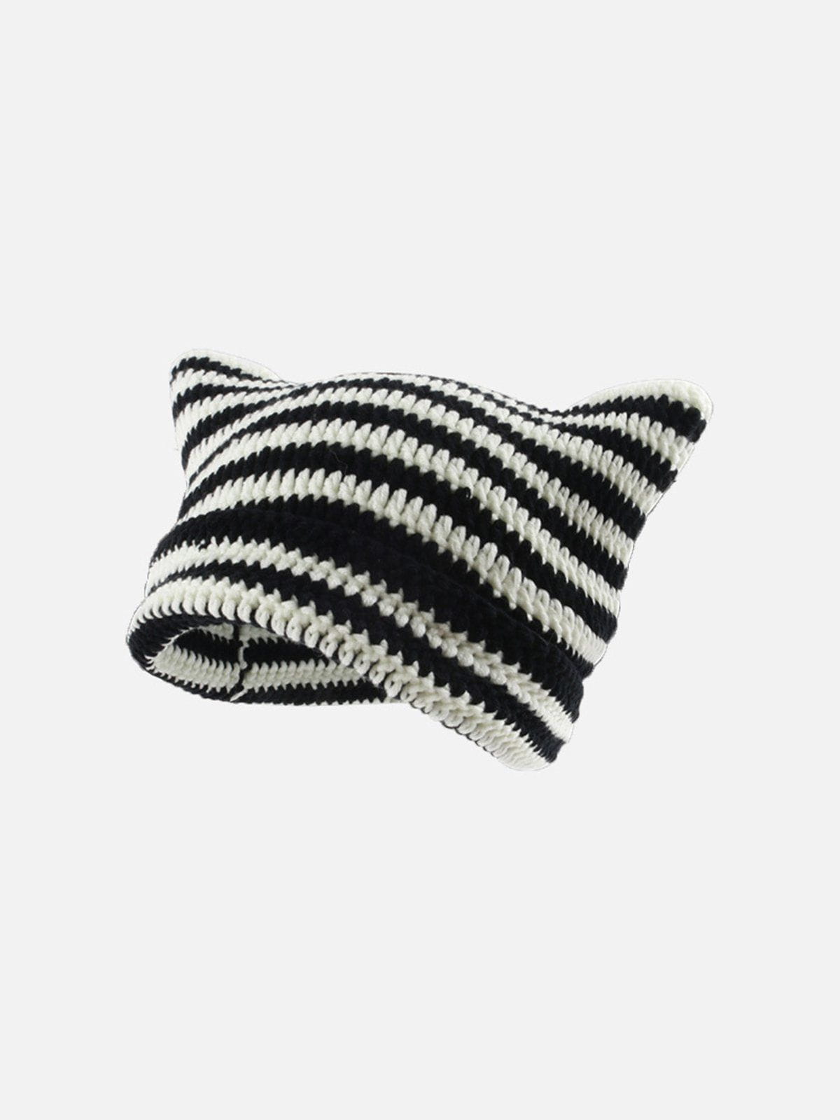 Stripe Cat Ear Beanie - Image 3