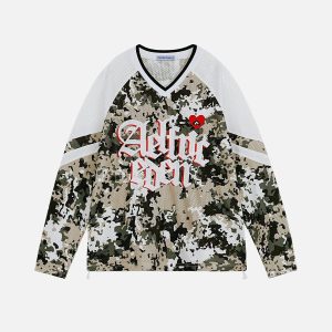Aelfric Eden Camouflage Patchwork Sweatshirt