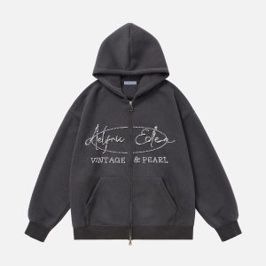 Aelfric Eden Pearl Double Zip Up Hoodie