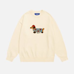 Aelfric Eden Cartoon Dachshund Sweater