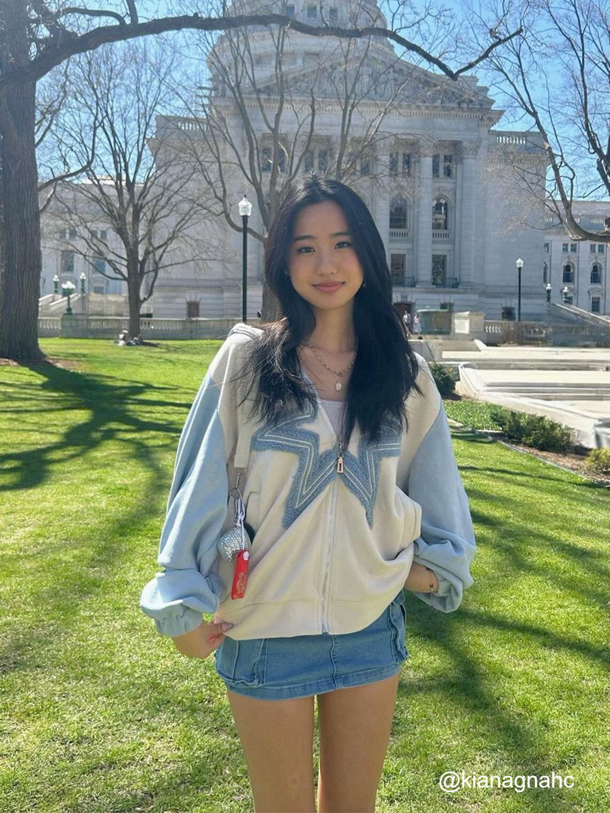 Aelfric Eden Suede Star Patchwork Zip Up Hoodie - Image 10