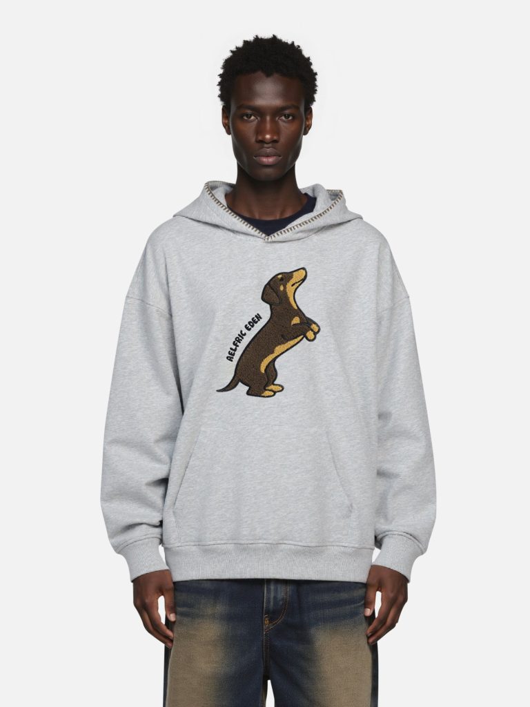 Aelfric Eden Hand Drawn Dachshund Pullover Hoodie