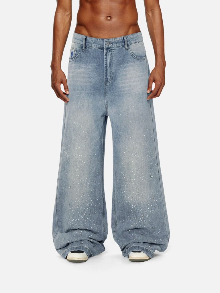Aelfric Eden Baaggy V01 Rhinestone Baggy Jeans