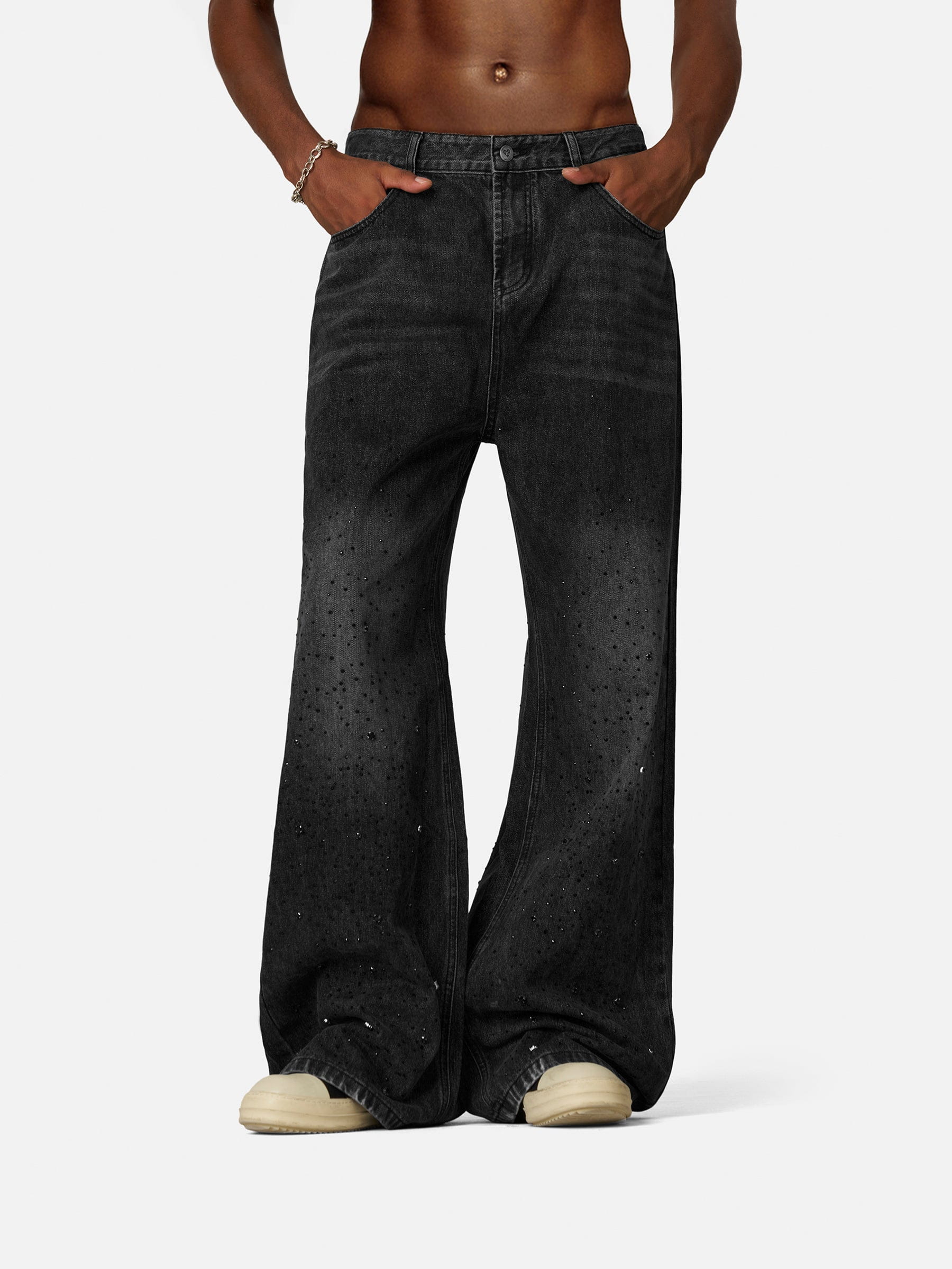 Aelfric Eden Baaggy V01 Rhinestone Baggy Jeans - Image 5