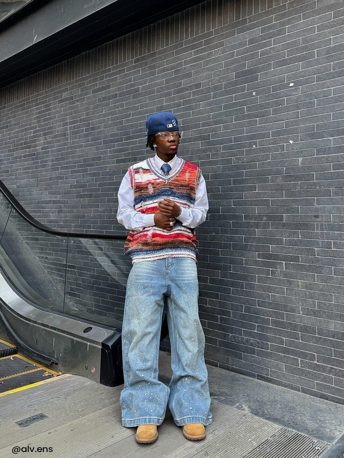 Aelfric Eden Baaggy V01 Rhinestone Baggy Jeans - Image 6