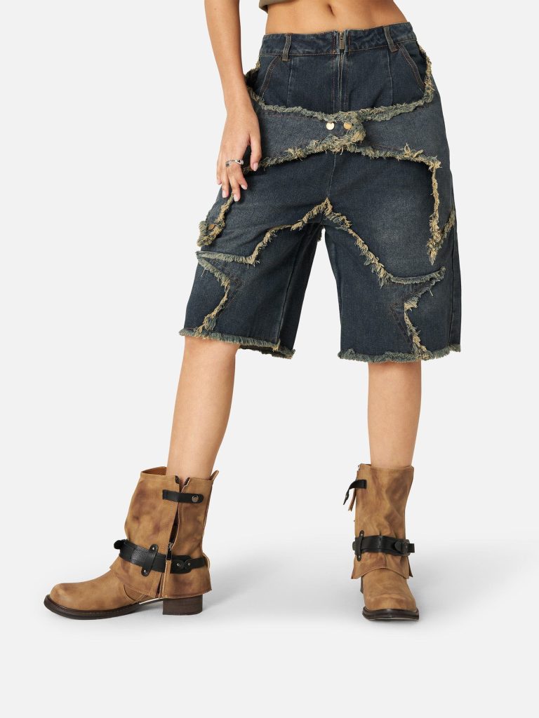 Aelfric Eden Vintage Starry Fringe Jorts