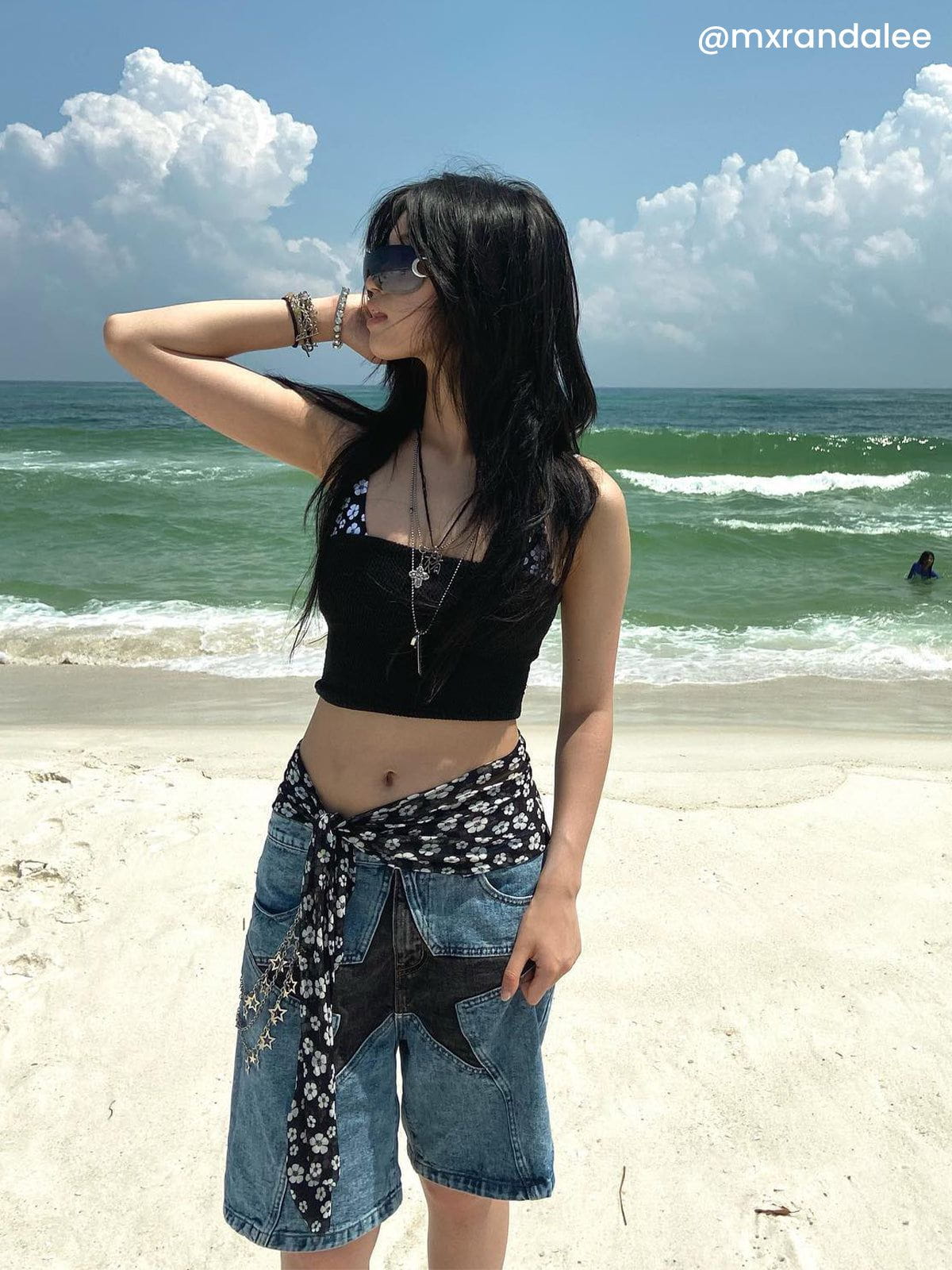 Aelfric Eden Star Patchwork Jorts - Image 4